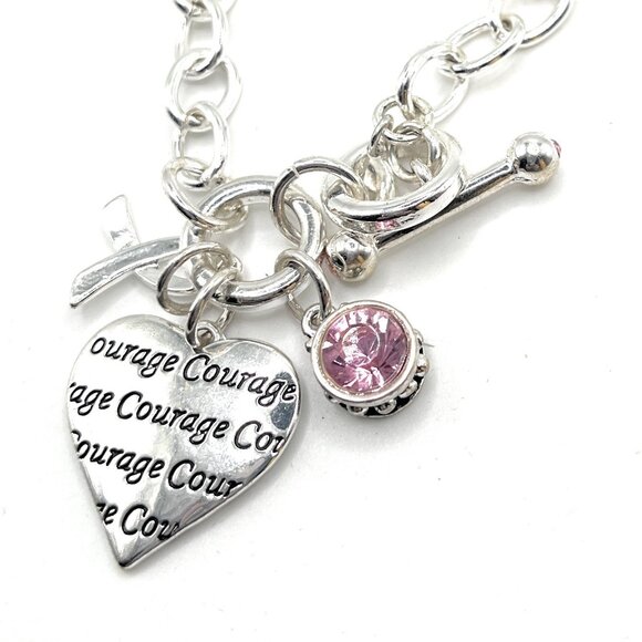 COURAGE Premier Designs Bracelet - Breast Cancer - Picture 1 of 2